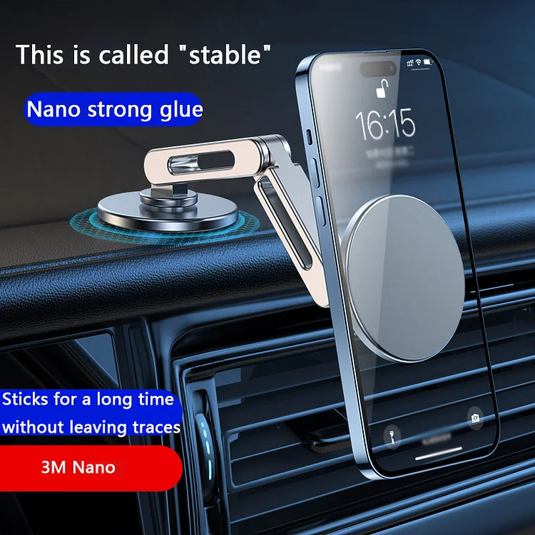 Magnetic Car Mobile Phone Holder Hanging Screen Car 360 Degree Rotating Metal Aluminum Alloy