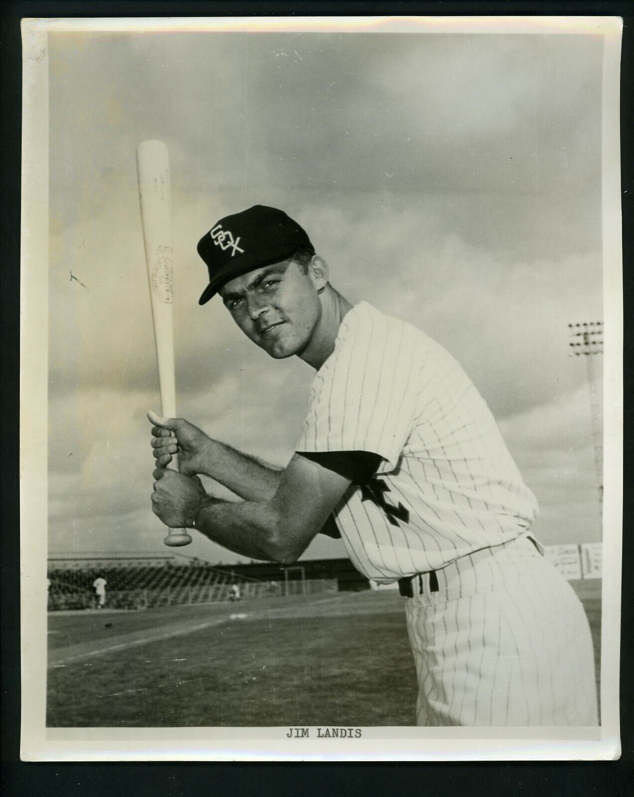 Jim Landis Team Issued Press Photo Poster painting Chicago White Sox