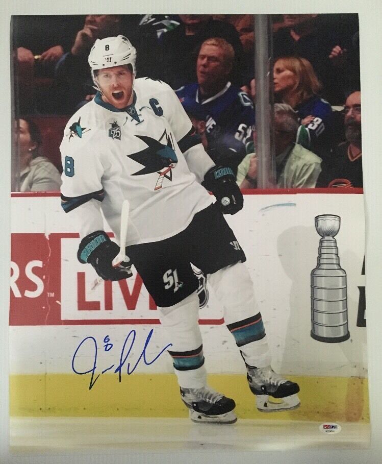 Joe Pavelski Signed Autographed 16x20 San Jose Sharks Photo Poster painting PSA/DNA COA 4