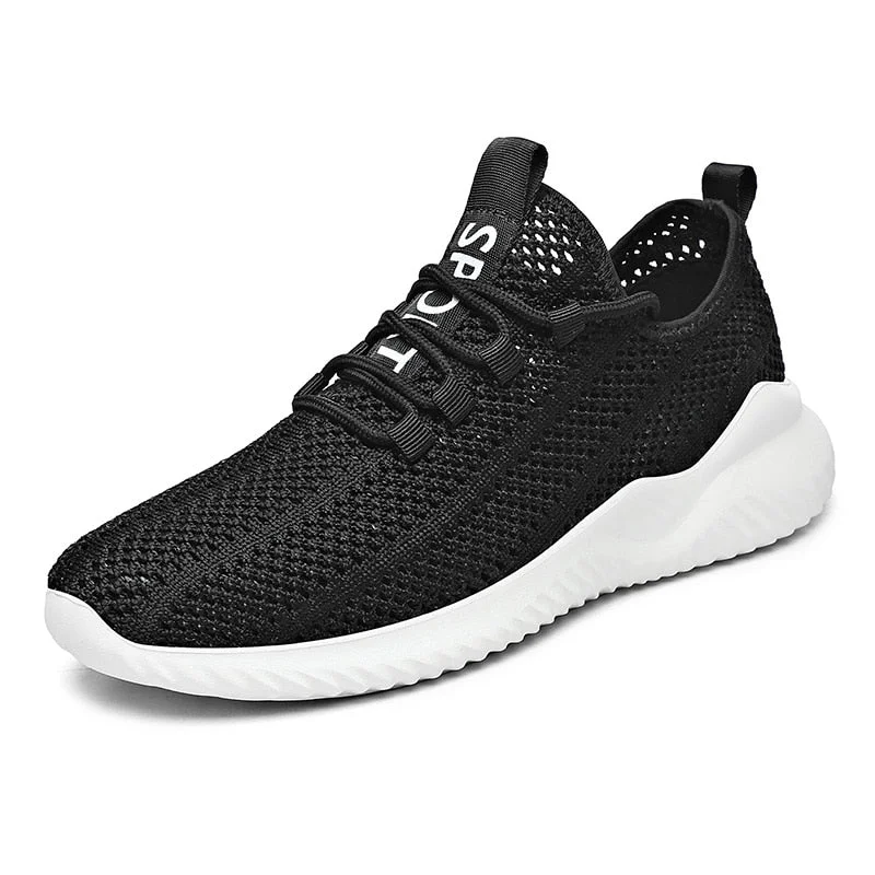 Mesh Men Casual Shoes Breathable Summer Mens Sneakers Trend Lightweight Black Walking Big Size Man Tenis Shoe Zapatillas Hombre