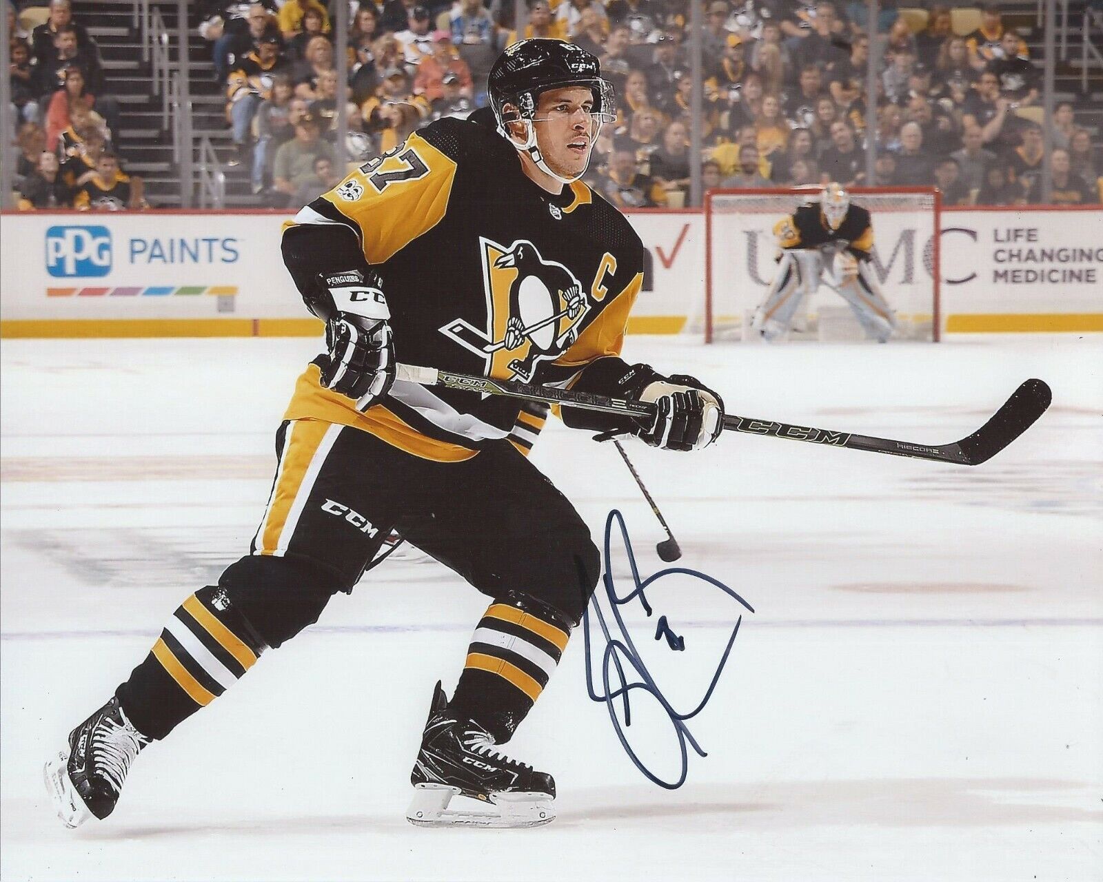 Sidney Crosby Signed 8x10 Photo Poster painting Pittsburgh Penguins Autographed COA