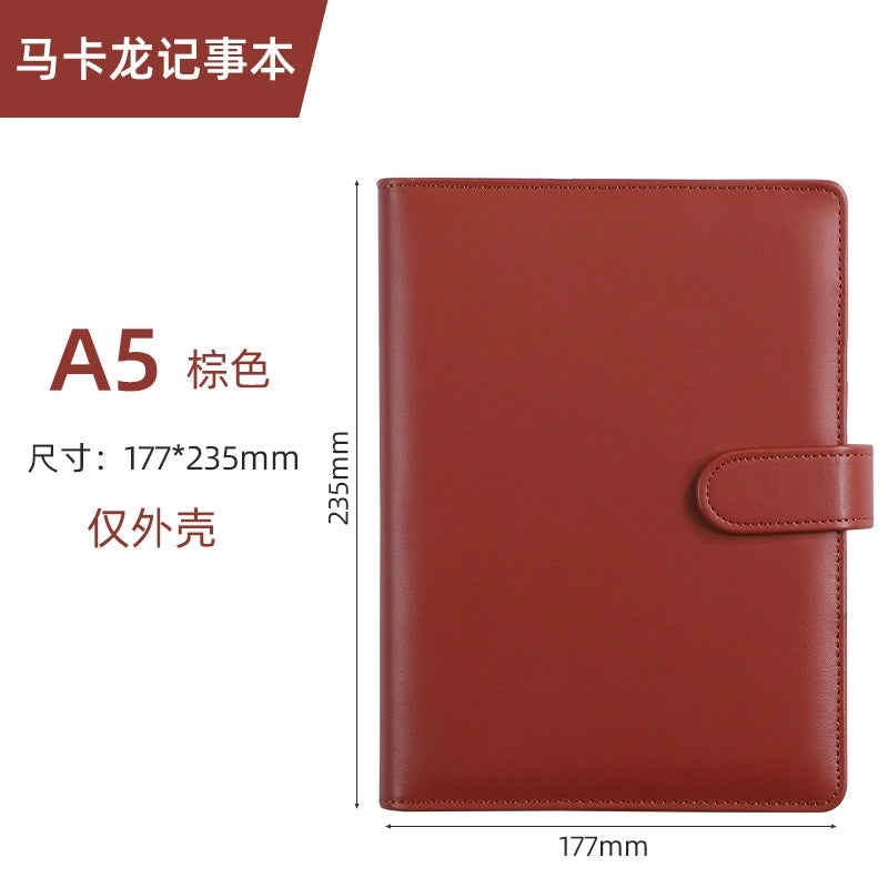 Creative Solid Color Macaron Student Stationery Loose-leaf Notebook