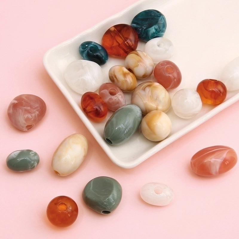 5 PCS/Package 18 * 29mm 26*24mm Arylic Solid Color Beads2