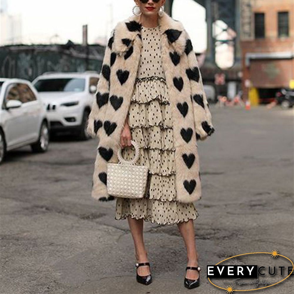 Elegant Lapel Long Sleeve Overcoat