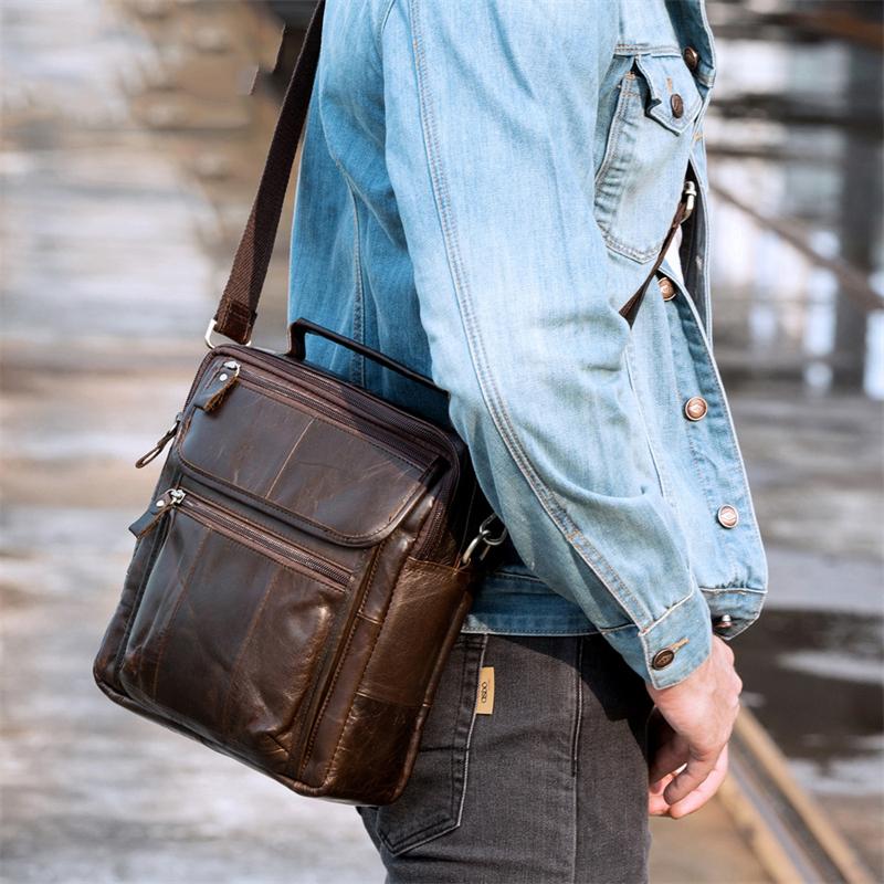 Casual Retro Leather Shoulder Bag Fashion Handbag