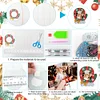 10Pcs Christmas Diamond Painting Photo Frame Hanging Pendant for Xmas Tree