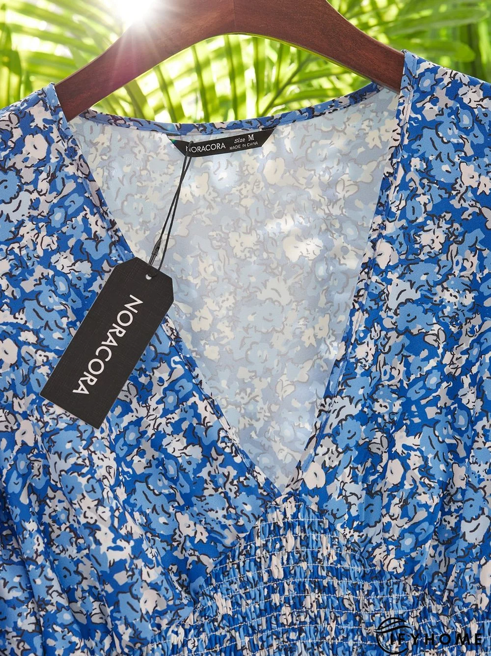 Floral V neck Casual Half sleeve Dress | IFYHOME