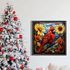 Diamond Painting-Square AB Drill Flower Cardinals(35*35CM)