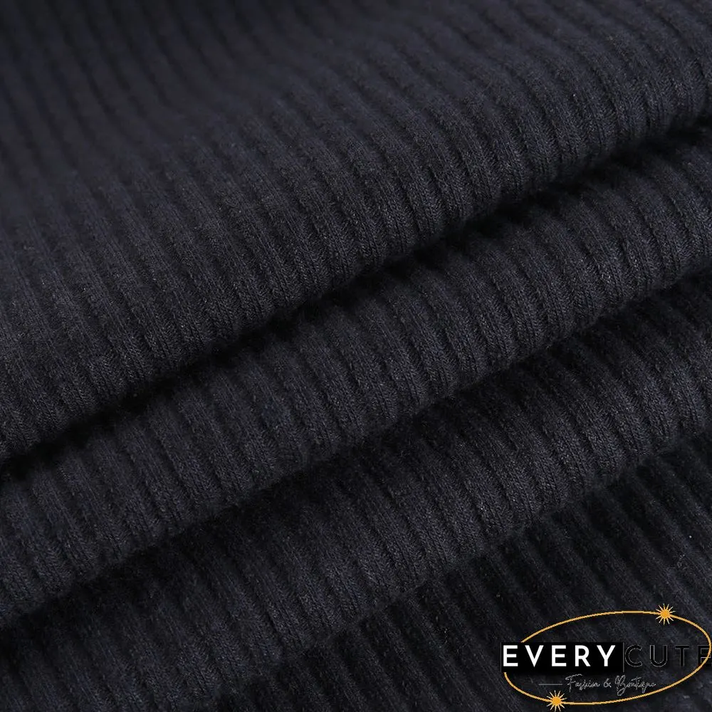 Turtleneck Short-Sleeved Hip Skirt