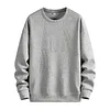 Men's Crew Neck Long-sleeved Sweatshirt, Casual Wear, Solid Color Pullover, Men's Tops for Spring, Autumn and Winter.