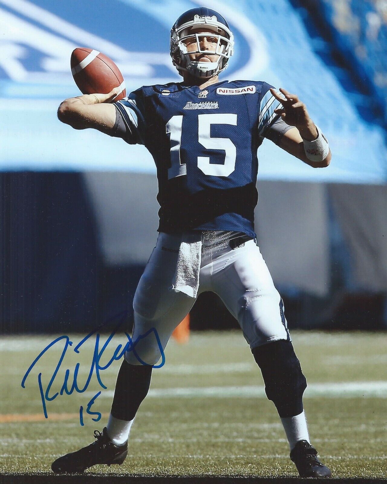 Ricky Ray Signed 8x10 Photo Poster painting Toronto Argonauts Autographed COA