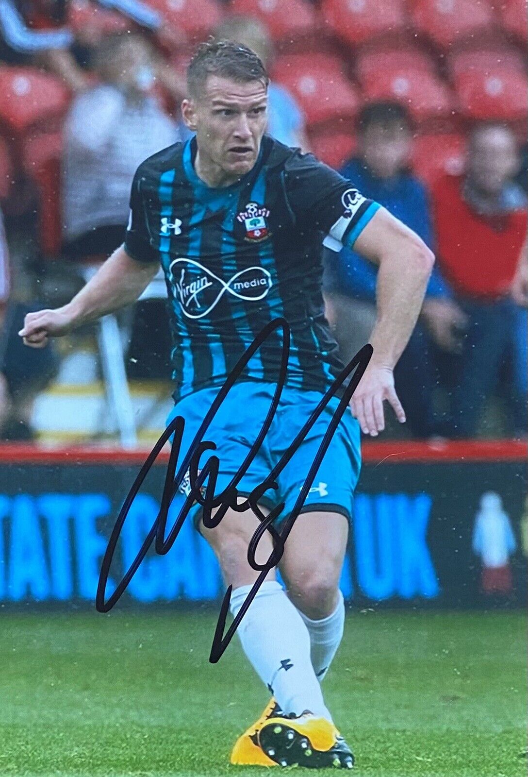 Steven Davis Genuine Hand Signed Southampton 6X4 Photo Poster painting 3