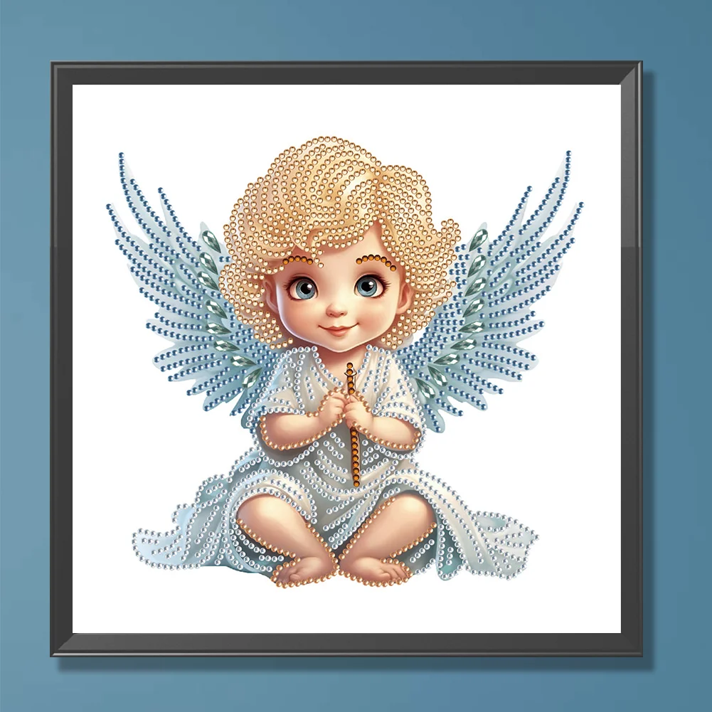 Diamond Painting - Partial Special Shaped Drill - Angel Baby(Canvas|30*30cm)