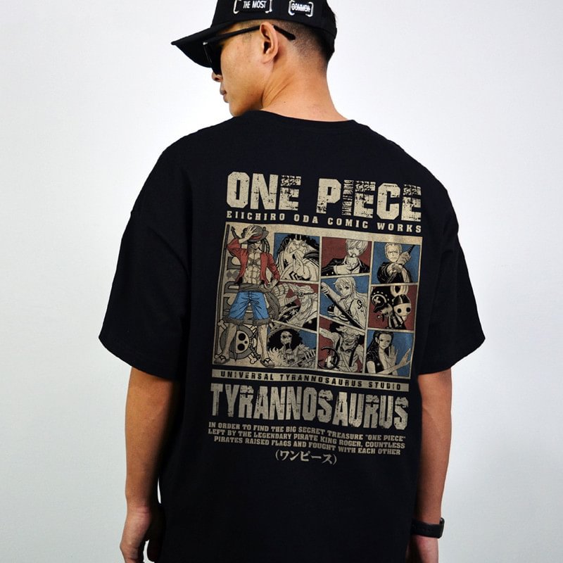 Pure Cotton One Piece Mugiwara Pirates T-shirt  weebmemes