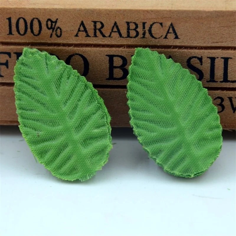 200pcs Multiple Size Artificial Silk Green Leaves Flower For Wedding Decoration Christmas Rose Leaf Decorative Fake Flower