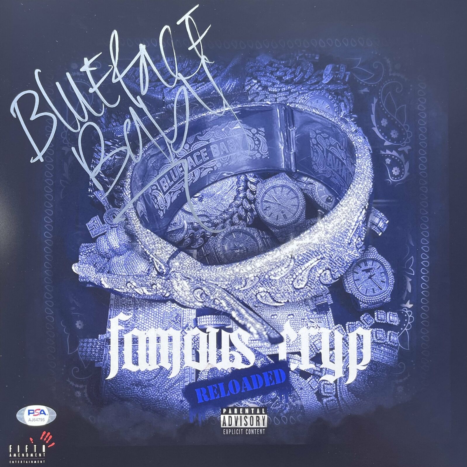 Blueface Signed Autographed 12x12 Photo Poster painting “Famous Cryp” PSA/DNA Authenticated