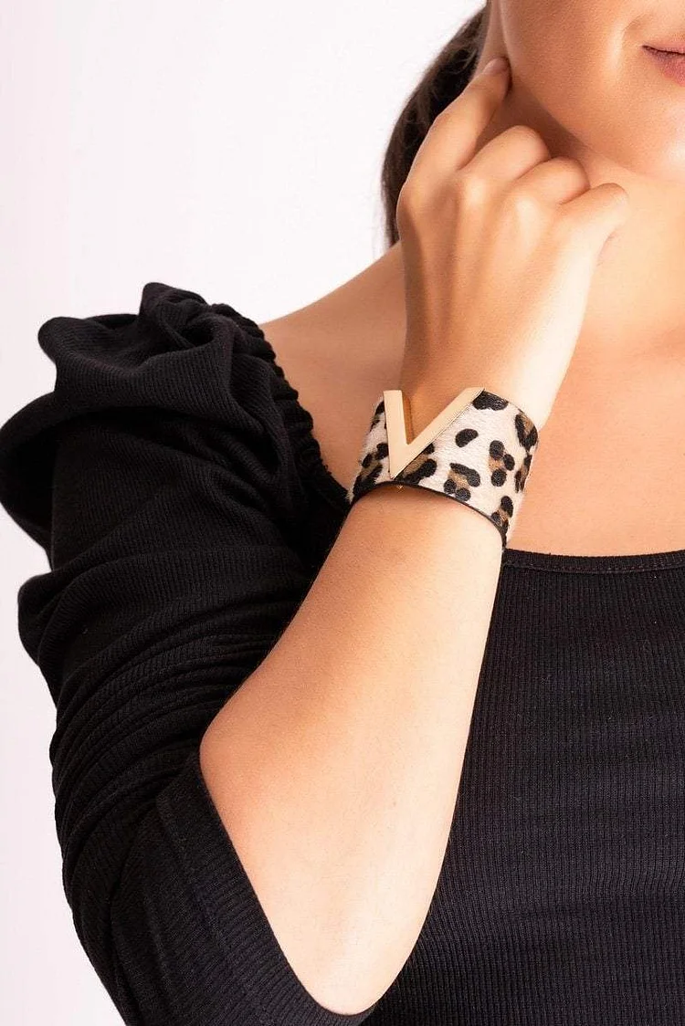 Aliyah Brown Leopard Print Bracelet Katch Me
