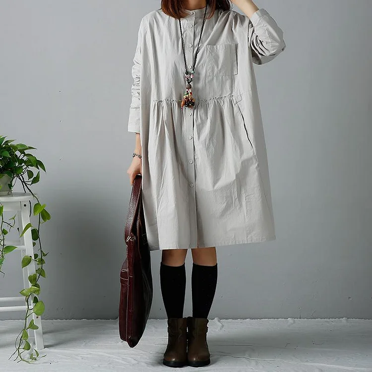 Gray woman shirts plus size shirt dresses