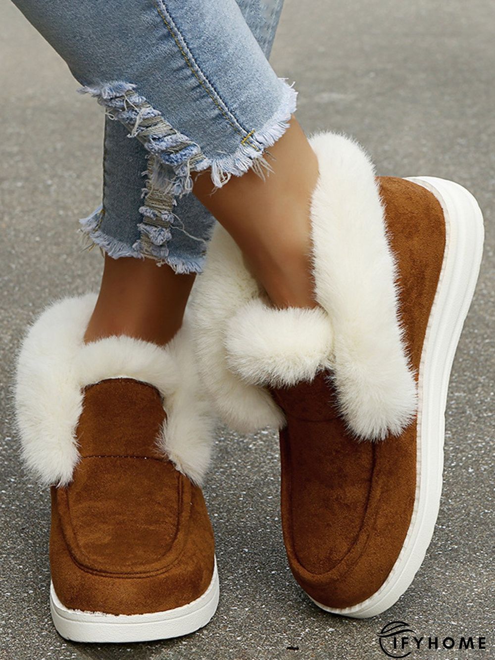 Split Joint Furry Boots | IFYHOME