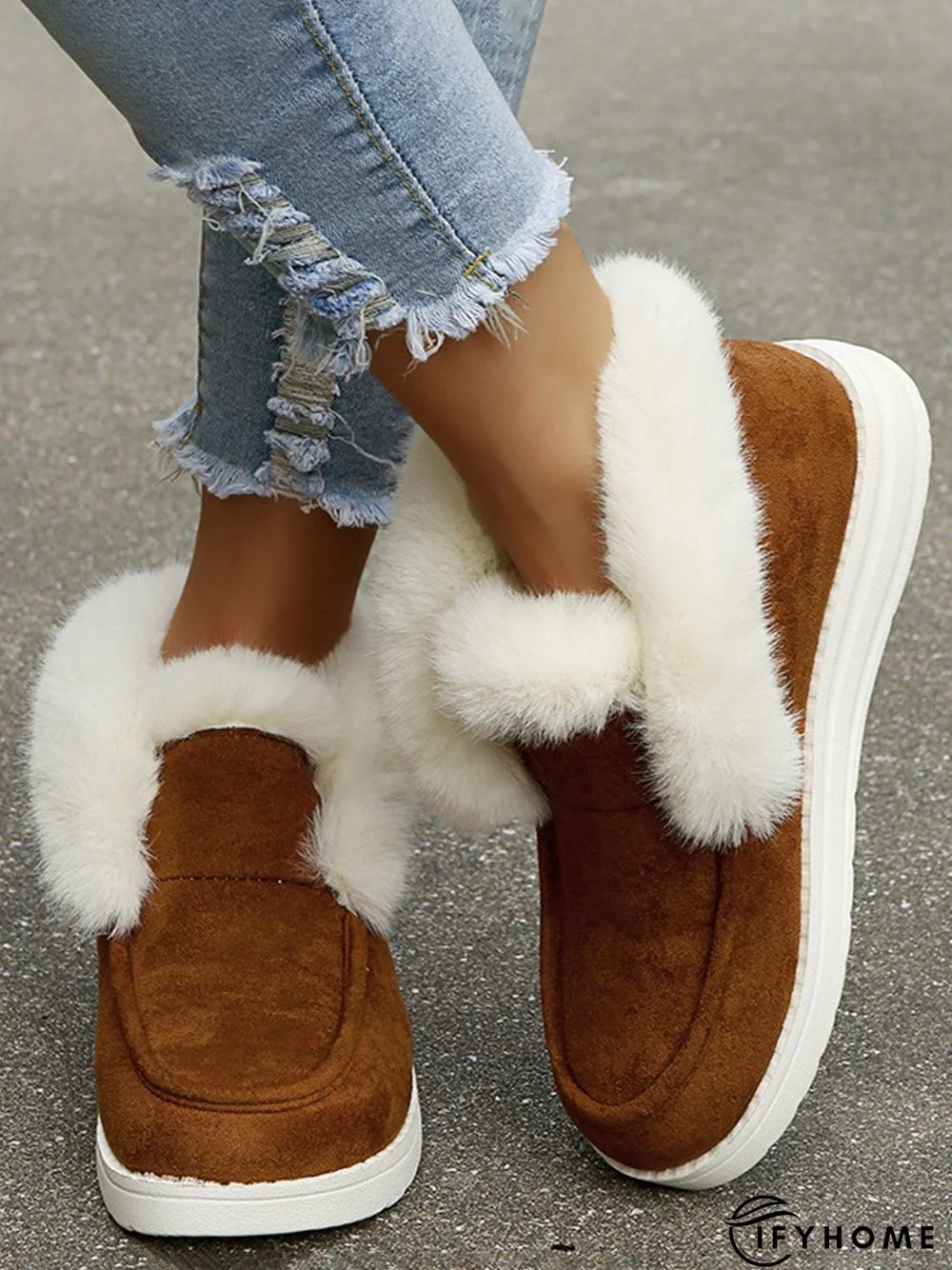 Split Joint Furry Boots | IFYHOME