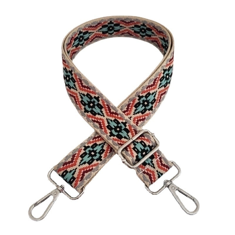 New 3.8cm Jacquard Webbing Wide Adjustable Bag Replacement Long Strap