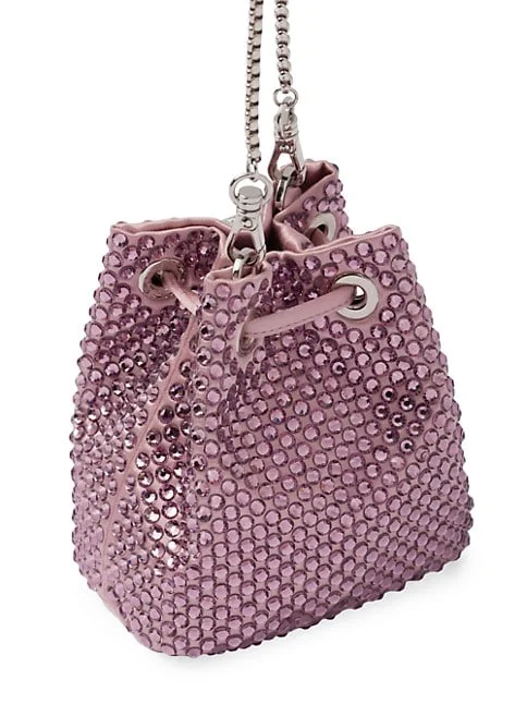 Prada Embellished Satin Mini Pouch