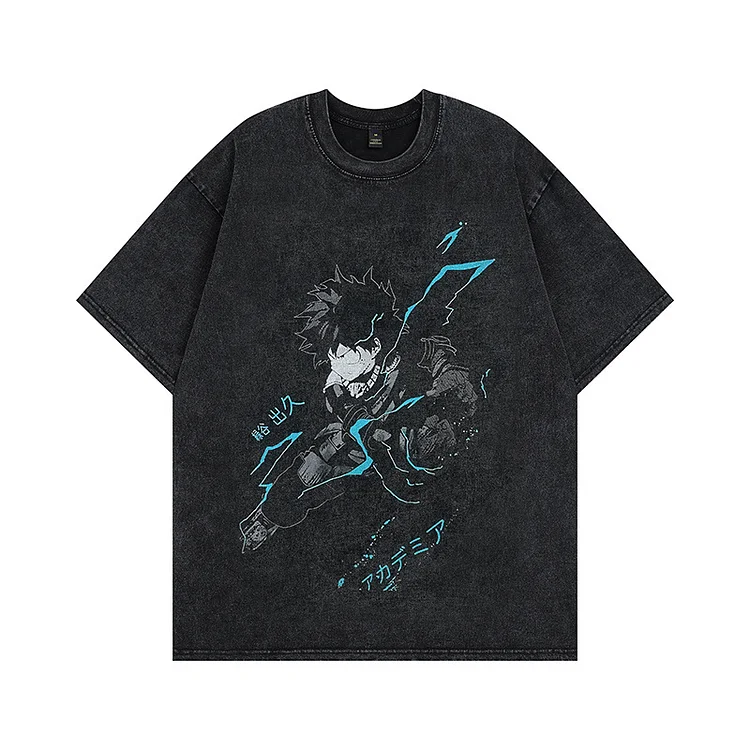 Pure Cotton My Hero Academia Midoriya Izuku Aesthetic T-shirt weebmemes