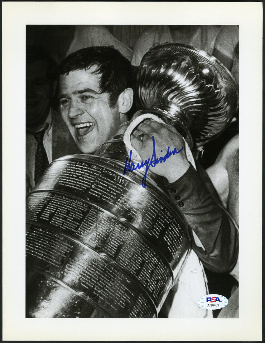 Coach Harry Sinden SIGNED 8.5x11 Photo Poster painting Stanley Cup Red Wings PSA/DNA AUTOGRAPHED