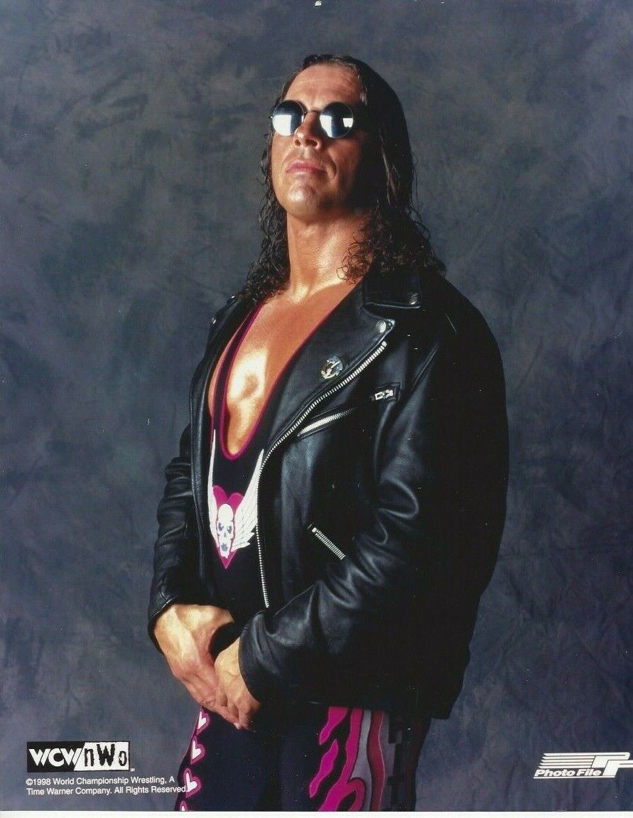 Bret Hart Original Photo Poster paintingfile 8x10 WWF WWE WCW NWO Hitman Rare C527