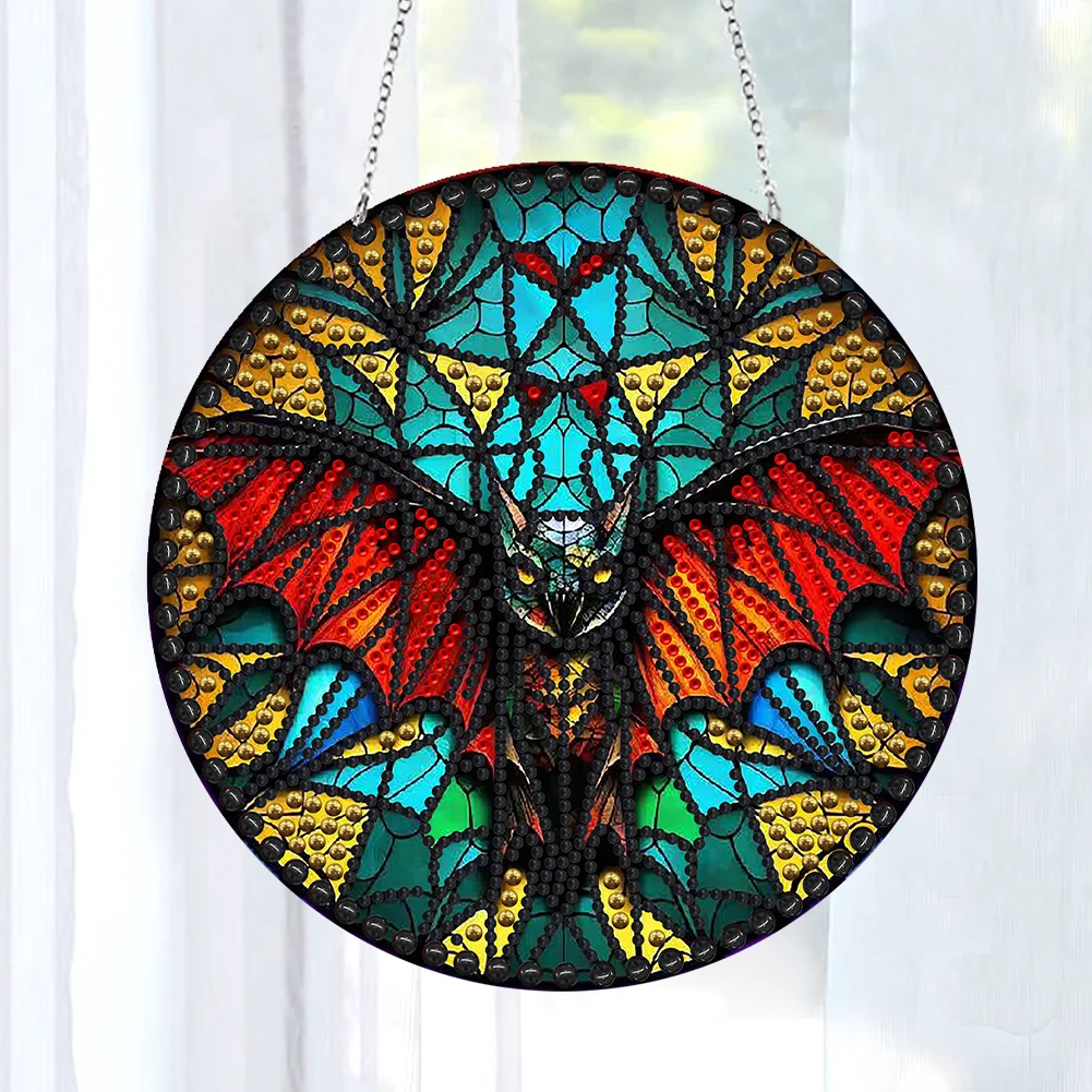 DIY Bat Diamond Dots Art Cool Home Garden Decoration