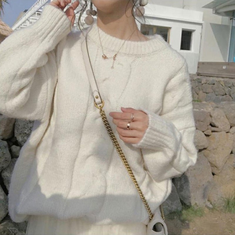 Lazy Wind Loose Pullover Sweater | EGEMISS