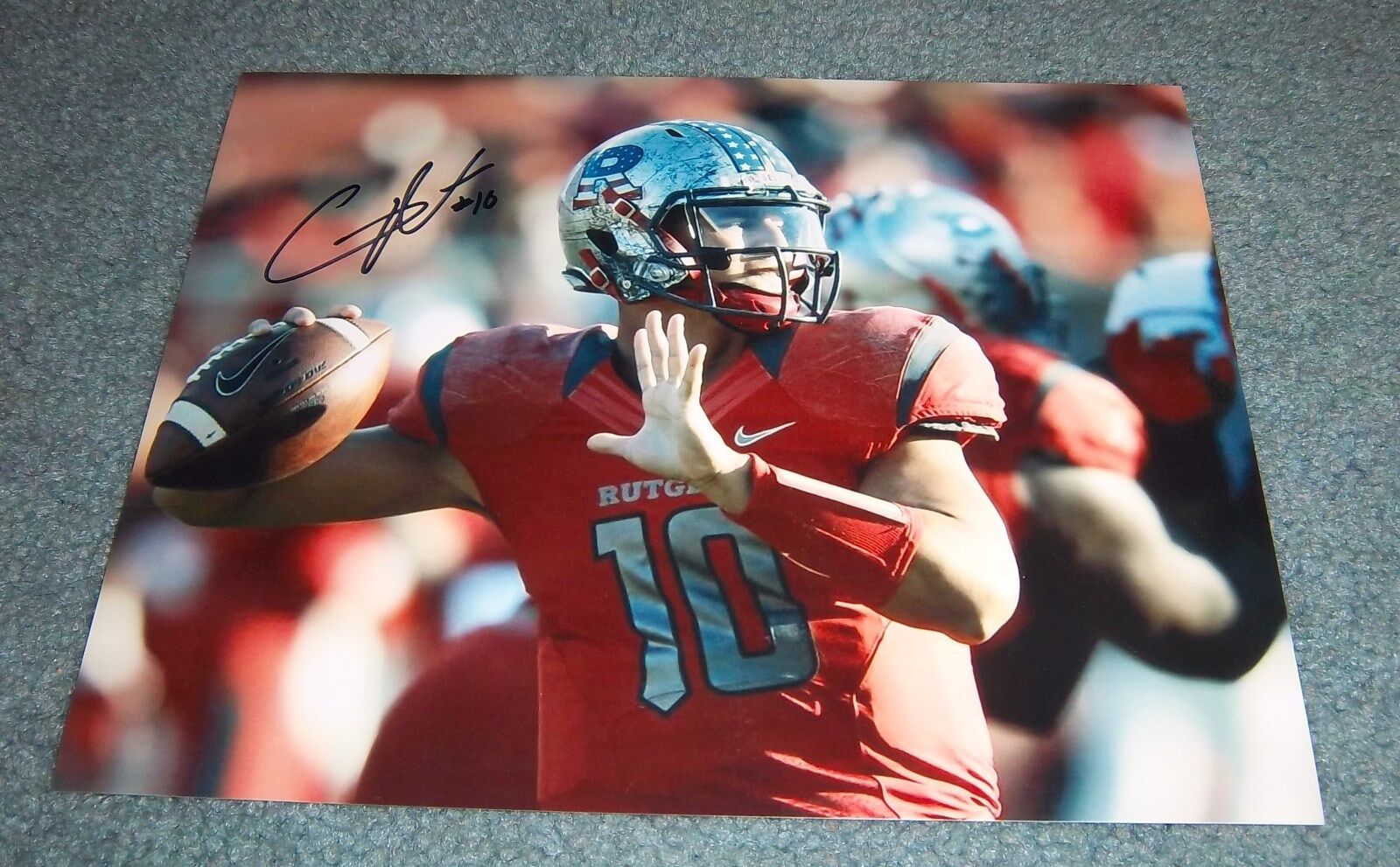 Rutgers University Gary Nova Signed Autographed 8x10 Photo Poster painting Scarlet Knights B