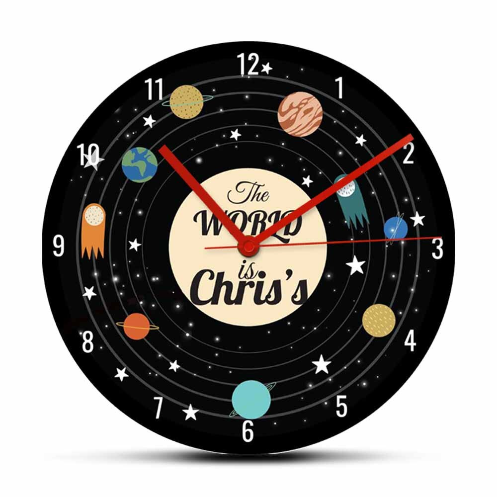 

Solar System - Frameless Acrylic Wall Clock, 501 Original