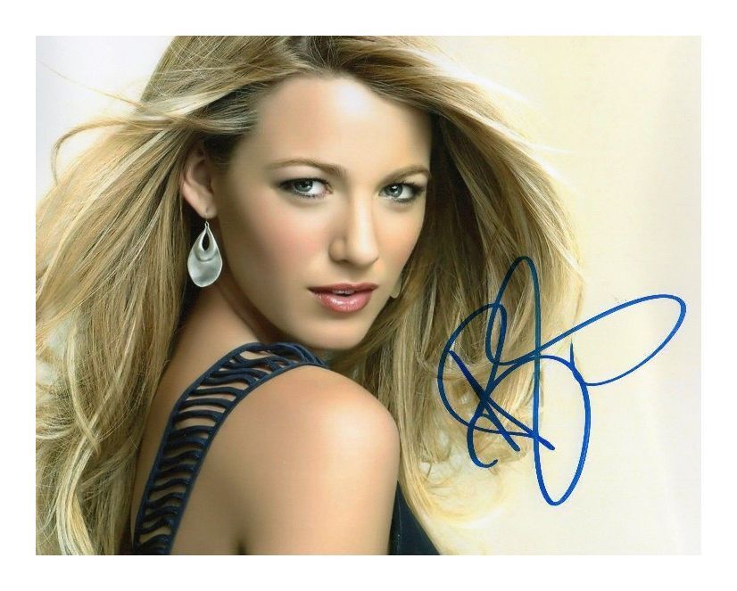 BLAKE LIVELY AUTOGRAPHED SIGNED A4 PP POSTER Photo Poster painting PRINT 8