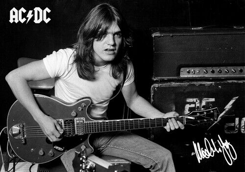 ACDC POSTER MALCOLM YOUNG - HIGH GLOSS Photo Poster painting POSTERS - INSERTS FOR FRAMING