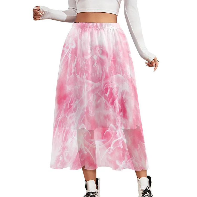 Double Layer Chiffon Skirt Mist  customized, personalized, gift