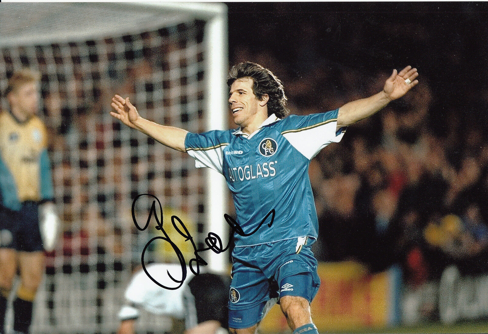 Gianfranco Zola Chelsea Hand Signed 12x8 Photo Poster painting.