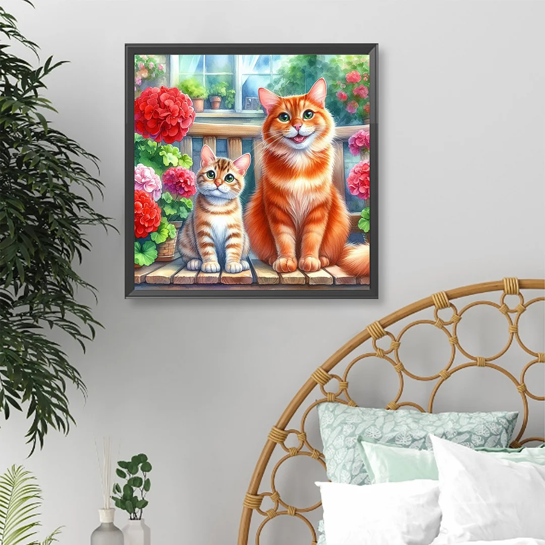 Diamond Painting - Full Round Drill - Cat(Canvas|Canvas|40*40cm)