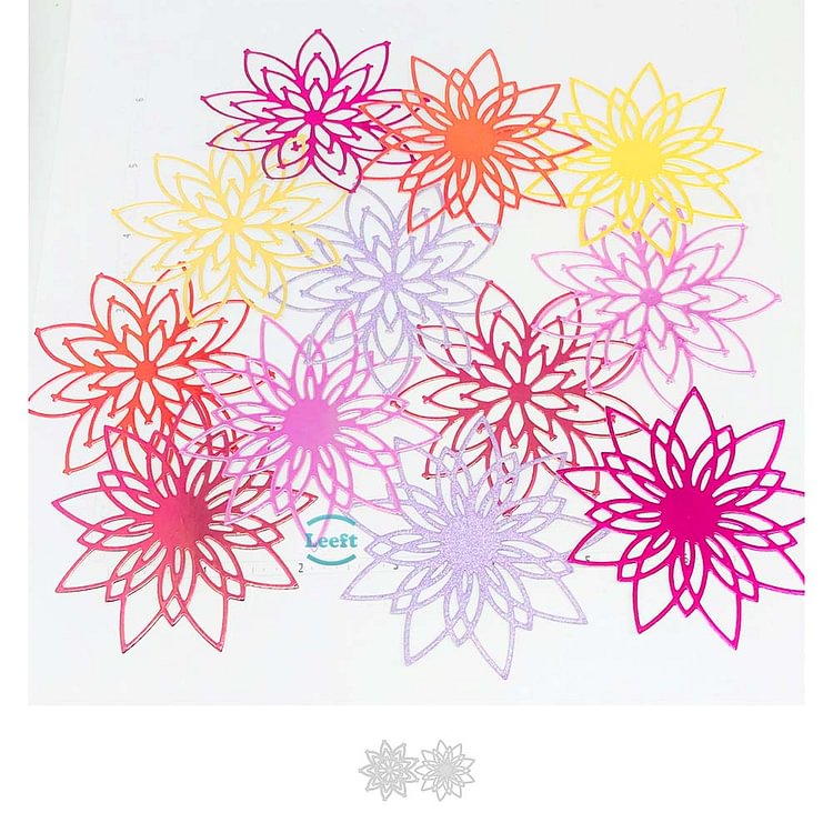 New Design Flowers Metal Cutting Die Stencil Template for DIY Embossing Paper Photo Album Gift Cards Making Scrapbooking Dies
