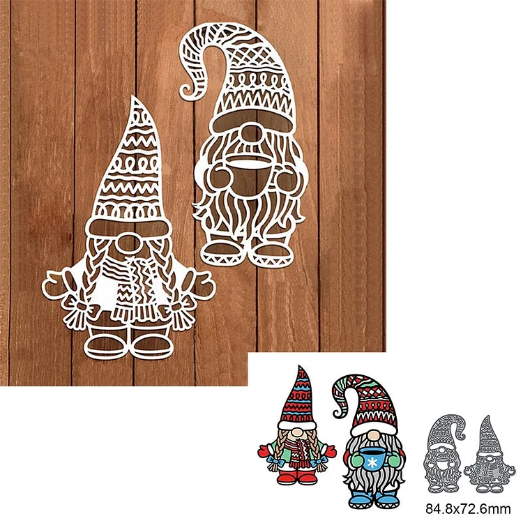 Cute Santa and Christmas Girl Metal Cutting Dies For DIY Scrapbook Cutting Die Paper Cards Embossed Decorative Craft Die Cut New