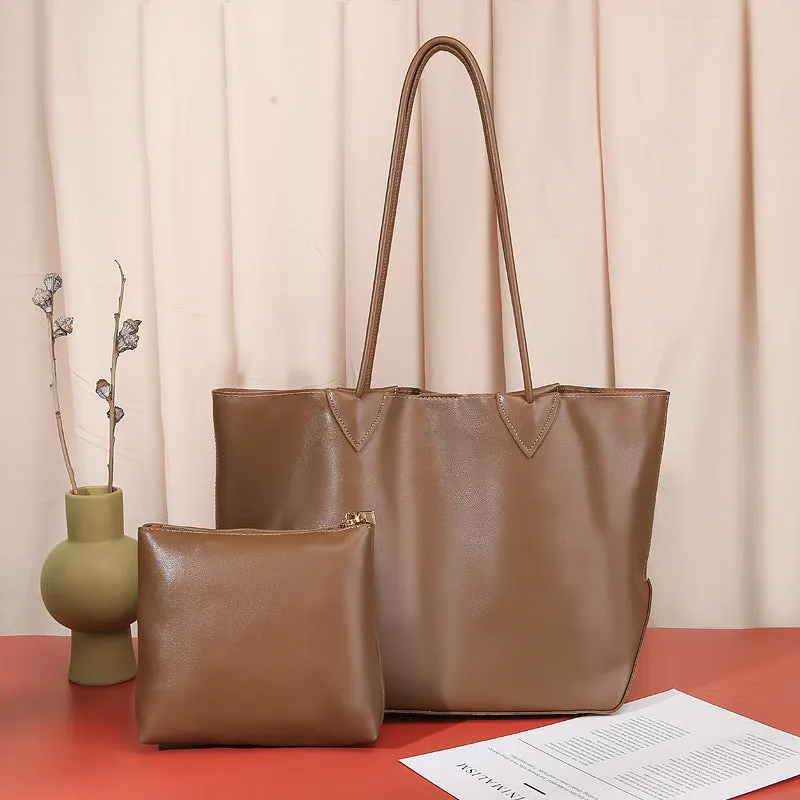 Vintage Leather Tote Bag