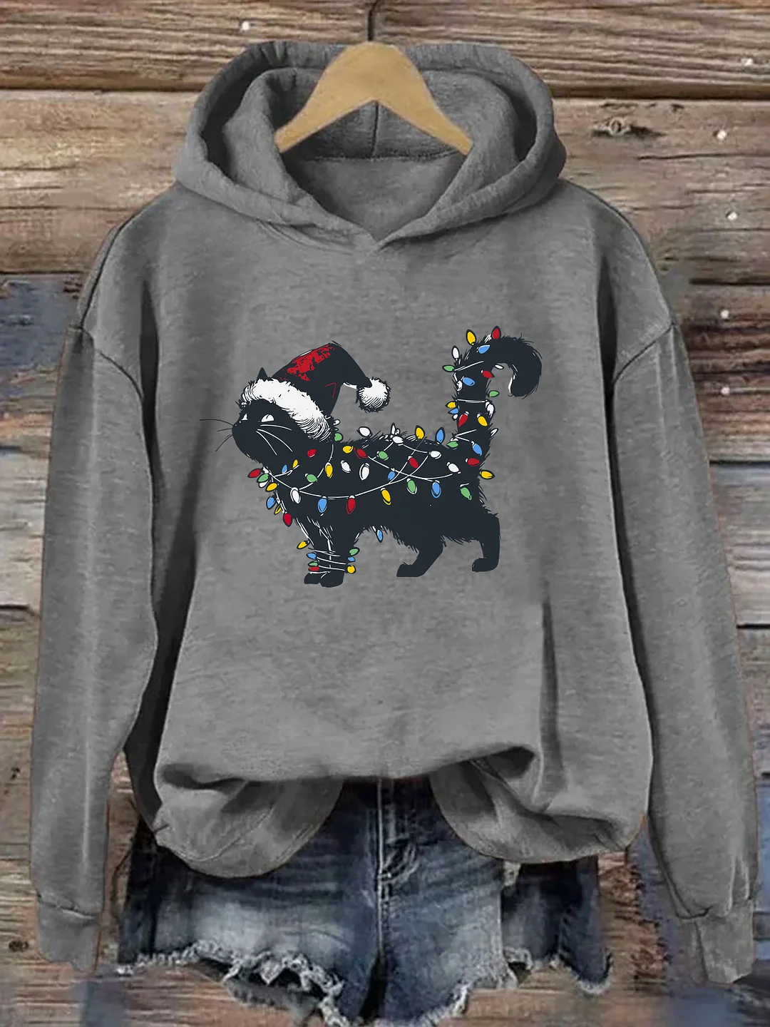 Cute Cat Christmas Hoodie