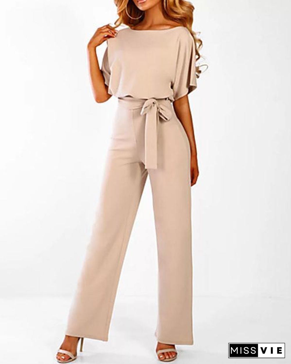 Women's Black Blushing Pink Yellow Jumpsuit