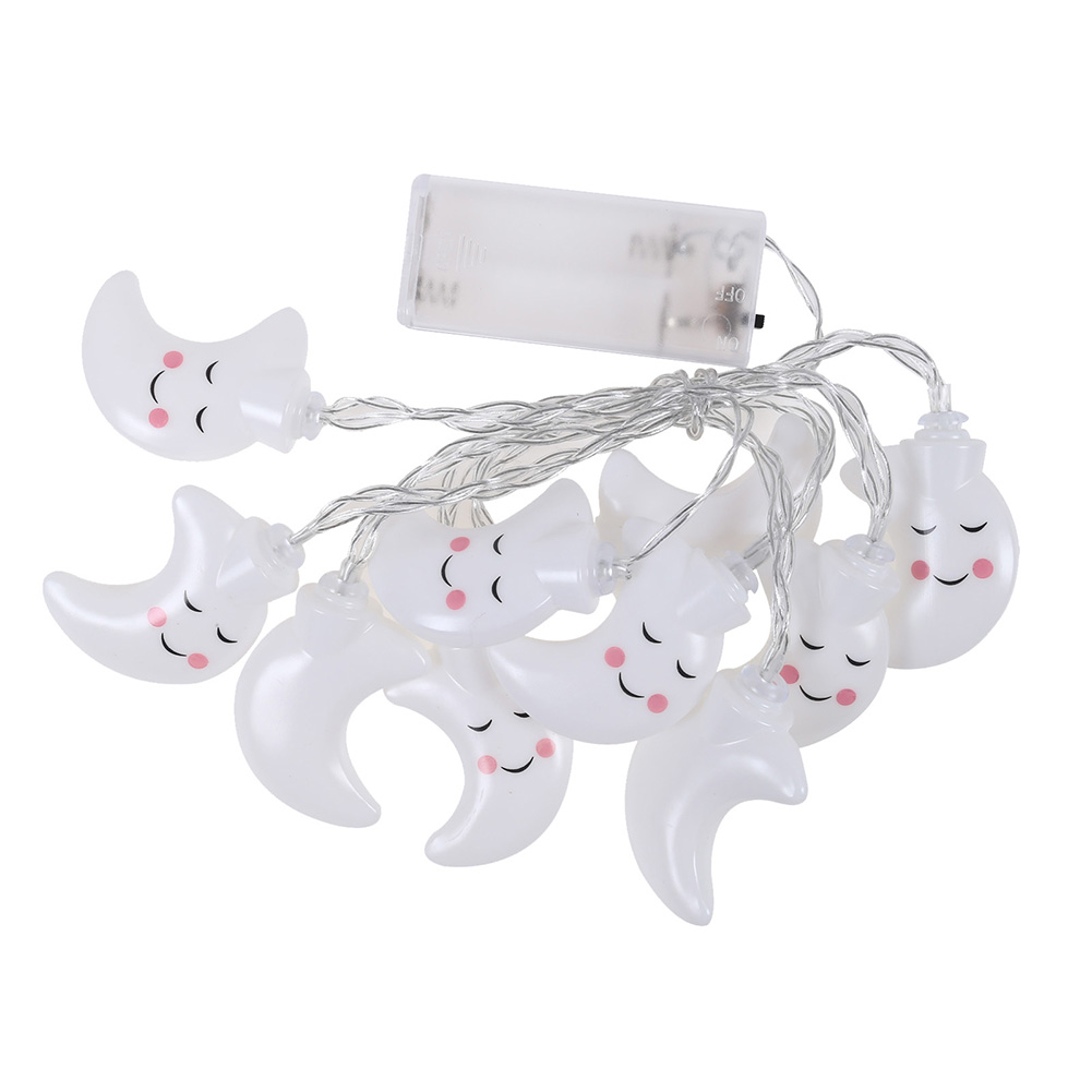 

1.5m 10LED Moon Light String Battery Powered Garland Party Decor Fairy Lamp, 501 Original