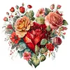 Promotion 4Pcs/set Diamond Painting-DIY Full Round Drill Love Flower(30*30cm)