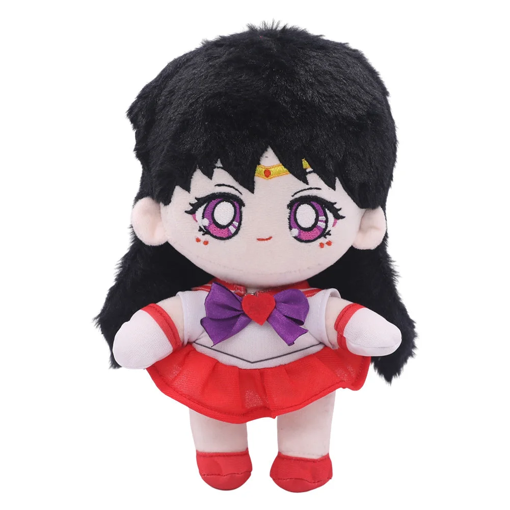 Anime Sailor Moon Hino Rei Cosplay Plush Toys Cartoon Soft Stuffed Dolls Mascot Birthday Xmas Gift