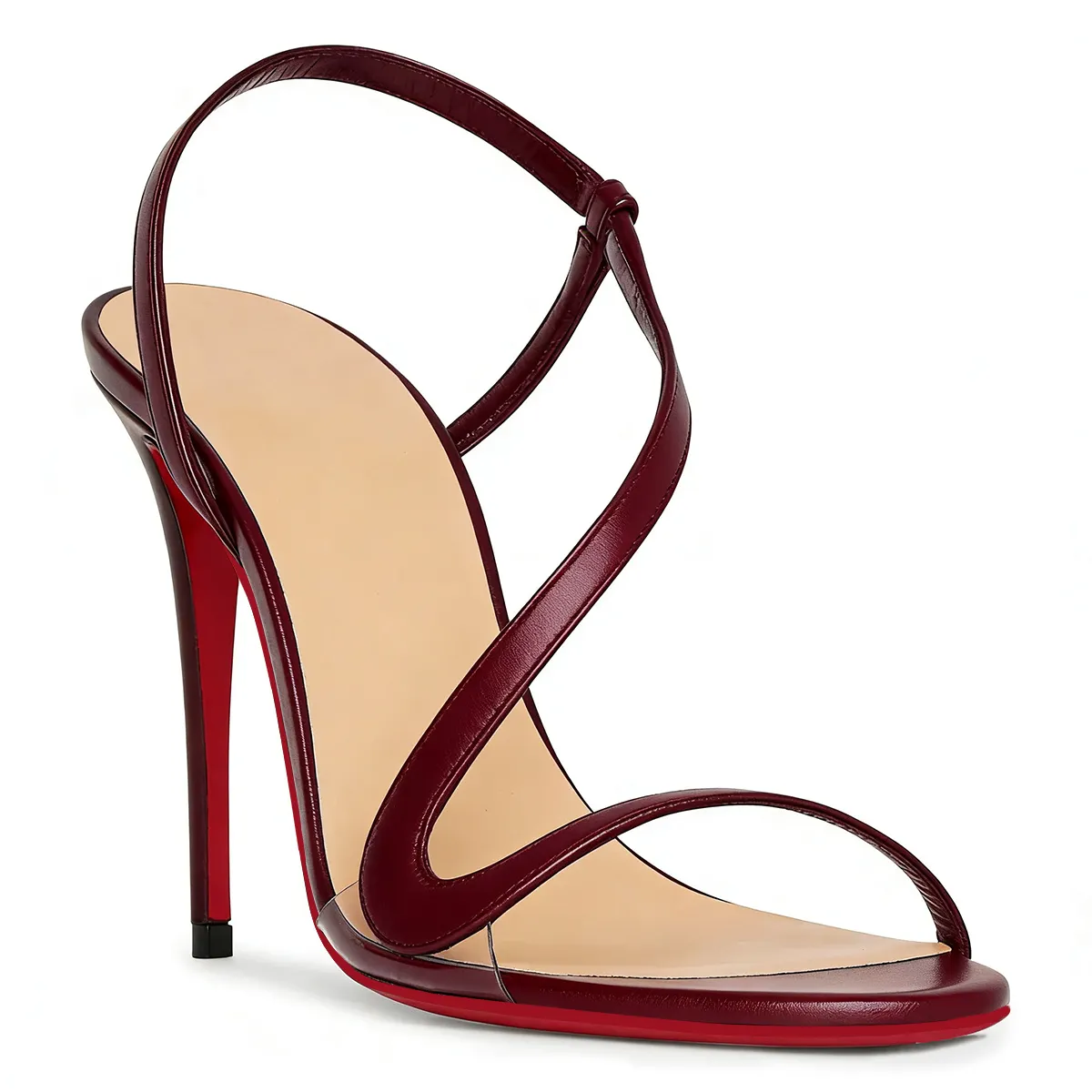 100mm/120mm Spotlight Wavy Straps Sandals Red Bottom  Sandals 