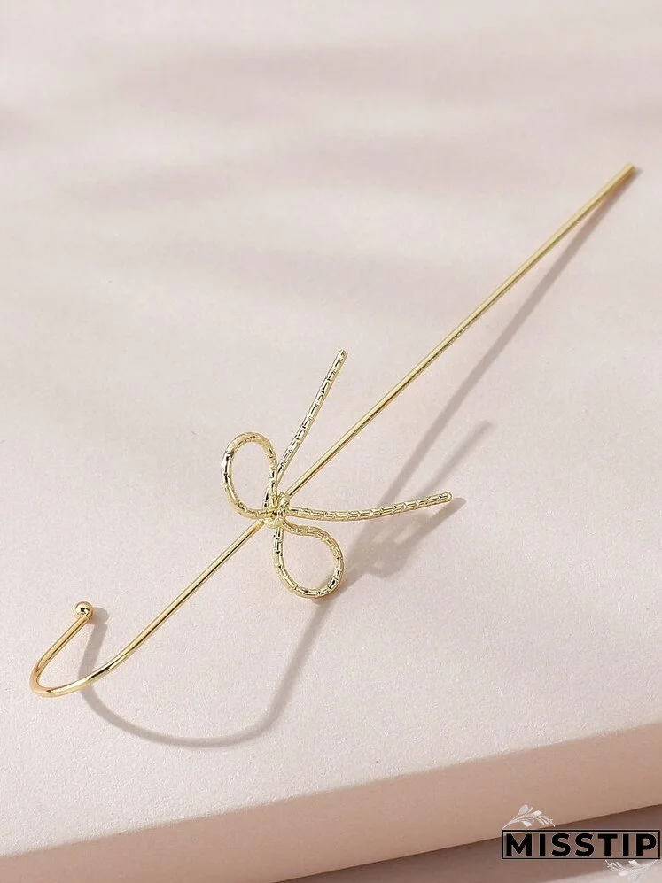 1pc Bow Knot Decor Earring