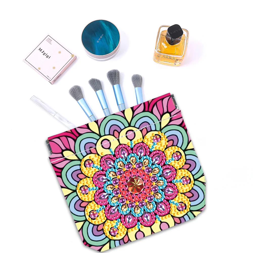 5D DIY Mandala PU Partial Special Shaped Diamond Painting Wallet Gifts for Women