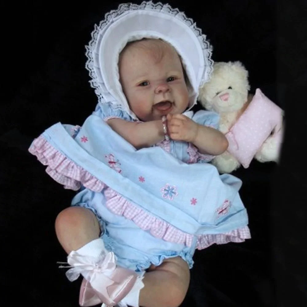 17"Lifelike Cute Ann Sleep Reborn Baby Dolls Nala Reborn Vinyl Doll
